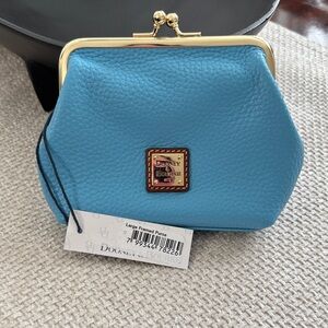 Dooney & Bourke Sky Blue Large Framed Wallet NWT
